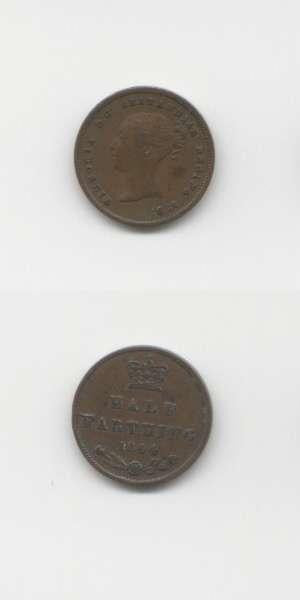 1844 Victoria VF Farthing