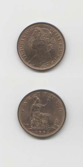 1882 Victoria BU Farthing