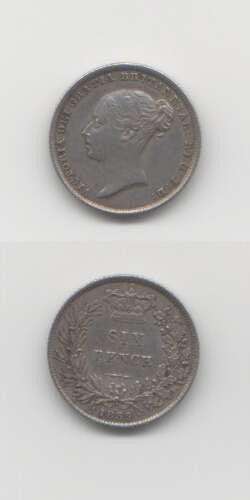 1839 Victoria AEF Sixpence