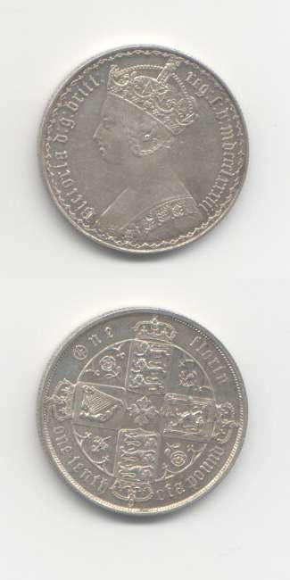 1883 Victoria AUNC Florin