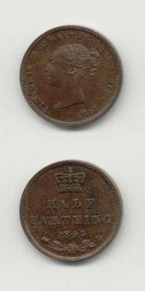 1843 Victoria UNC Farthing