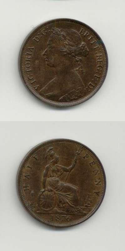 1876 Victoria GEF Halfpenny