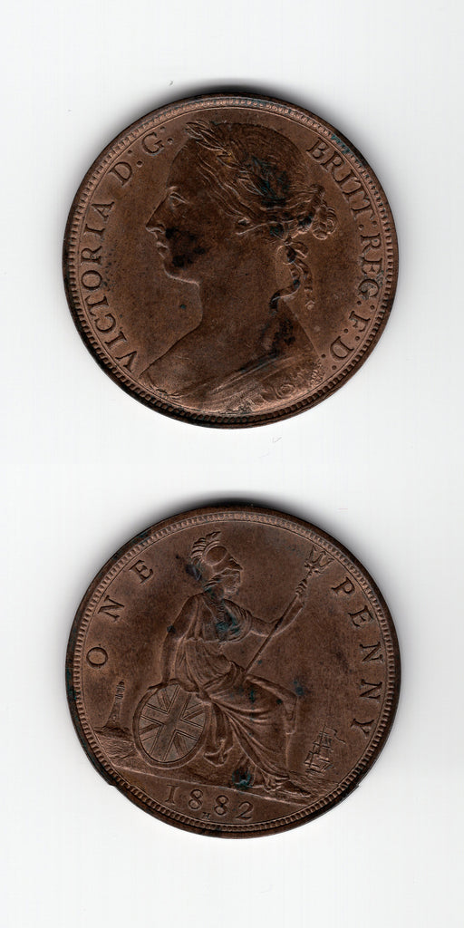 1882 H Victoria  Penny UNC