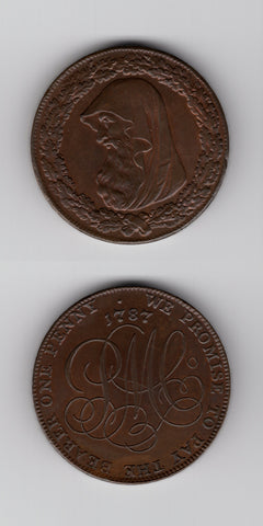 1787 Anglesey Penny UNC