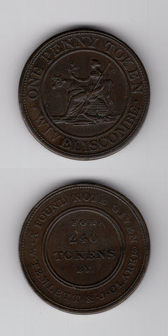 1814 C Wiveliscombe Penny GVF