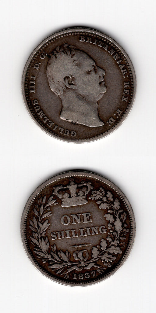 1837 Shilling F/GF