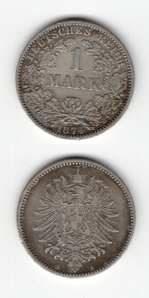 1874 A Germany One Mark VF