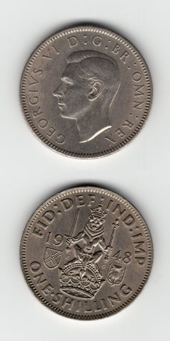 1948 S Shilling AUNC