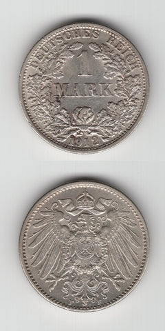 1912 F Germany One Mark GEF