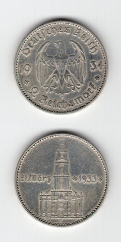 1934 F Germany 2 Reichsmark GVF