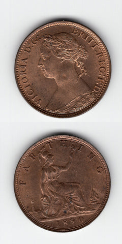 1890 Farthing BU