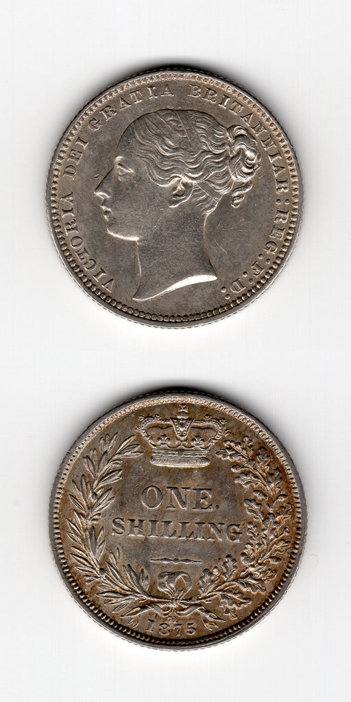 1875 Shilling AEF/EF