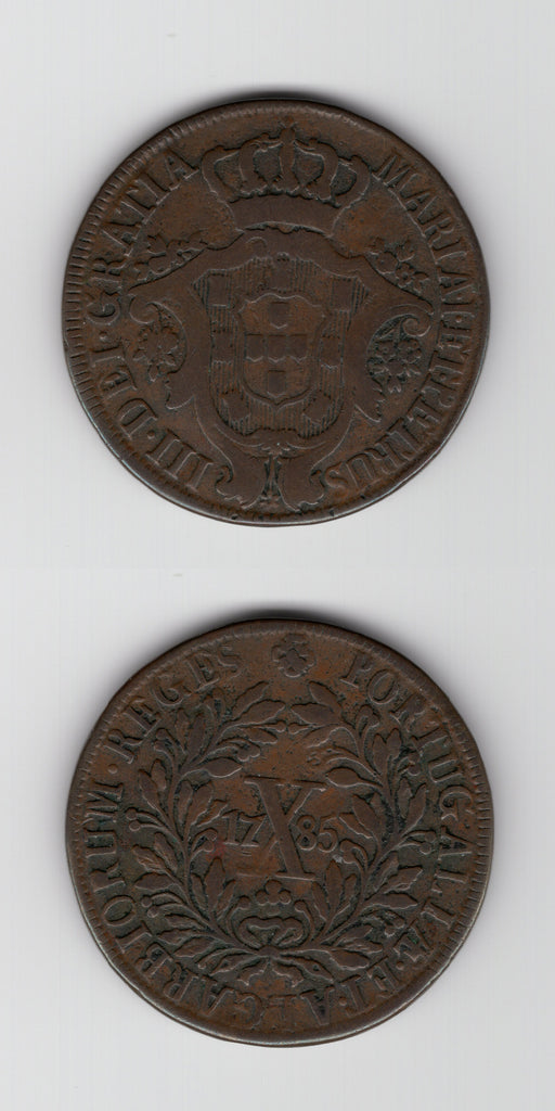 1785 Portugal 10 Reis AVF