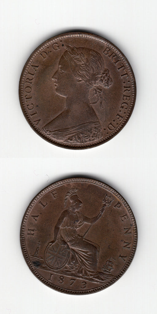 1873 Halfpenny UNC/AUNC