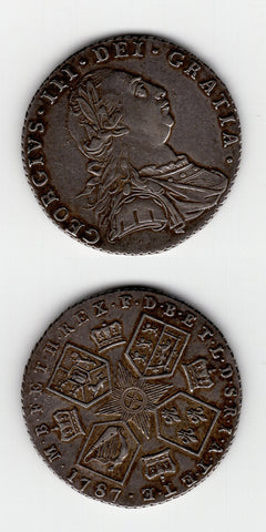 1787 Sixpence EF