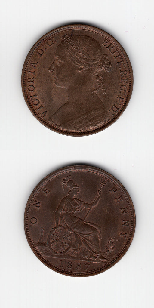 1887 Penny AUNC/UNC