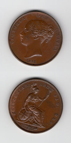 1848 OT Penny UNC