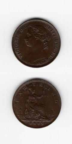 1885 Farthing AUNC/UNC