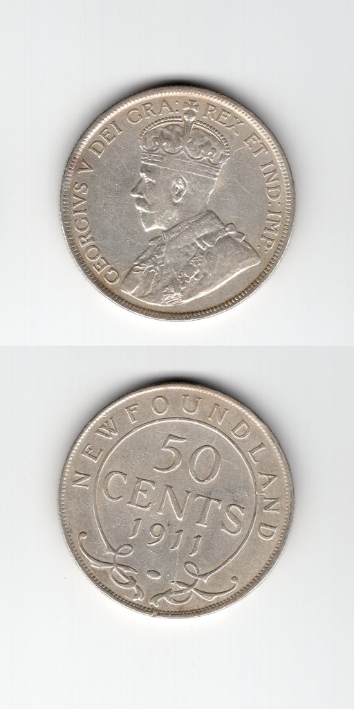 1911 Newfoundland 50 Cents AEF