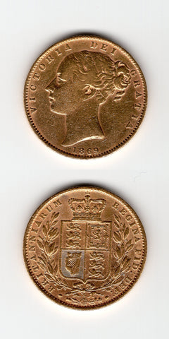 1869 Shield Sovereign AVF/VF