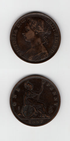 1887 Penny AVF/VF