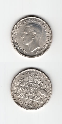 1946 M Australia Florin UNC