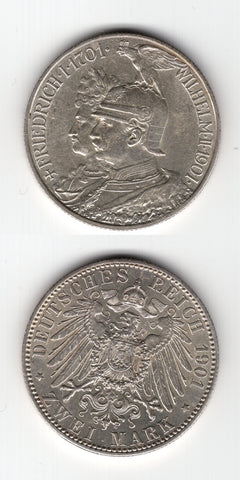 1901 A Prussia 2 Mark BU