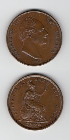 1834 Penny AUNC