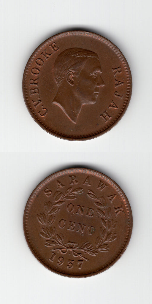 1937 H Sarawak Cent UNC