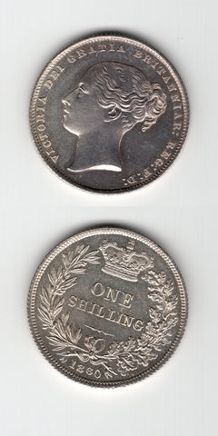 1860 Shilling UNC