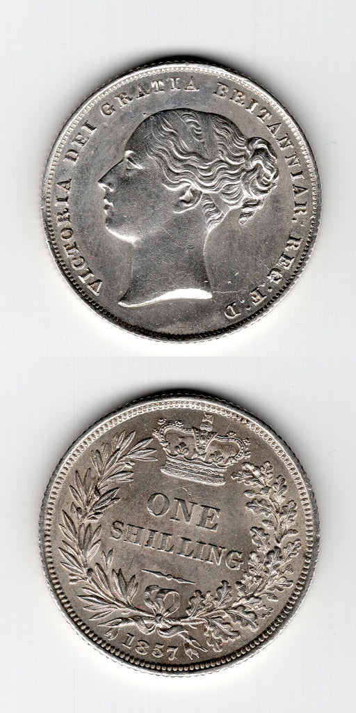 1857 Shilling UNC