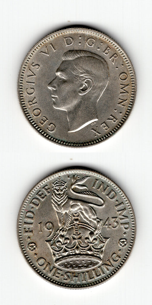 1943 E Shilling AUNC
