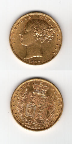 1857 Sovereign GEF/UNC