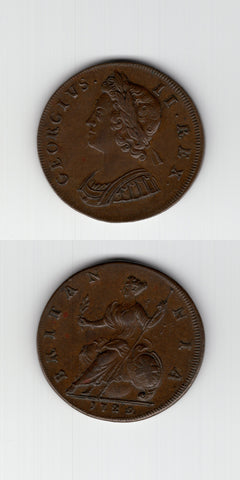 1729 Halfpenny GVF