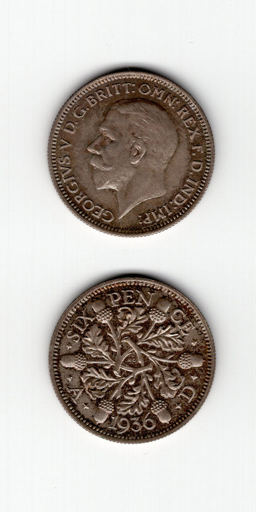 1936 Sixpence UNC