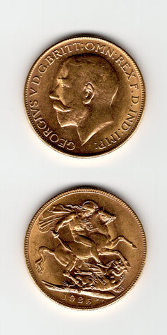 1925 P Sovereign AUNC