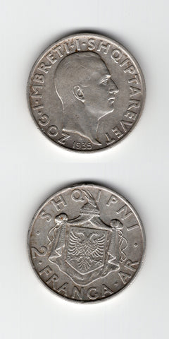 1935 R Albania 2 Franga GVF