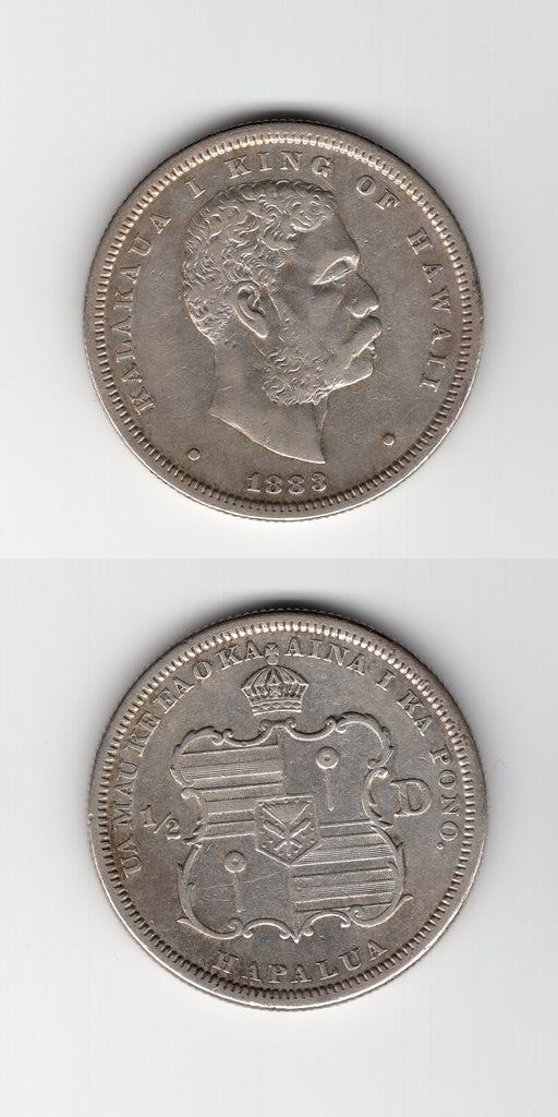 1883 Hawaii  Half Dollar AEF