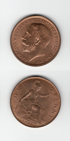 1921 Penny BU/UNC