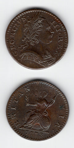 1773 Farthing UNC