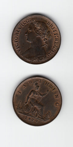 1879 Farthing UNC