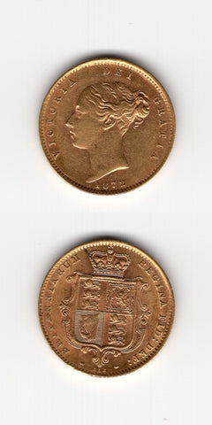1872 Half Sovereign AEF/EF