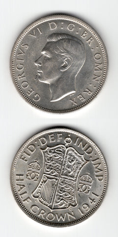 1941 Halfcrown UNC/BU