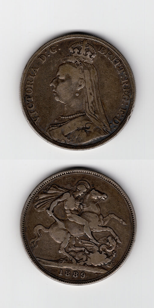 1889 Jubilee Head Crown GF