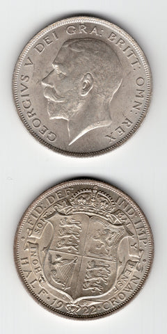 1922 Halfcrown GEF/AUNC