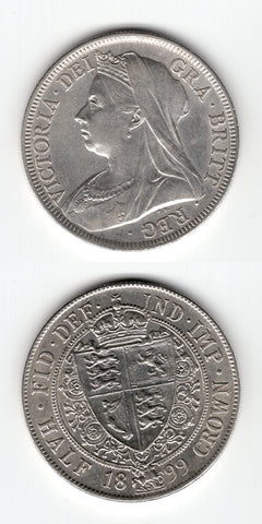 1899 Halfcrown AUNC/UNC