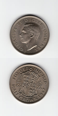 1947 Halfcrown AUNC
