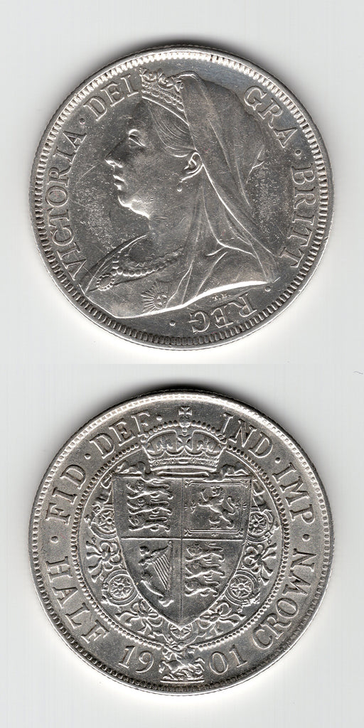 1901 Halfcrown AUNC/BU