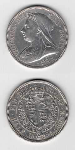 1893 Halfcrown GVF/EF
