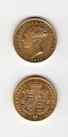 1865 Half Sovereign EF